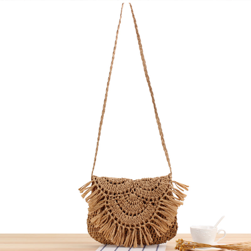 Handmade Paper String Crossbody